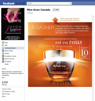 Concours Viral Facebook Avon