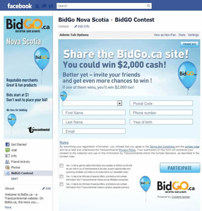 BidGo Facebook Viral Contest