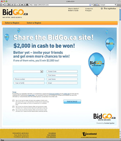 BidGo Facebook Viral Contest