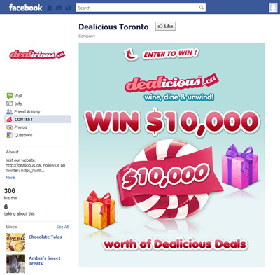 Concours Viral Facebook Dealicious