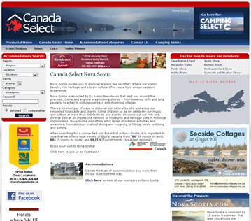 Canada Select website